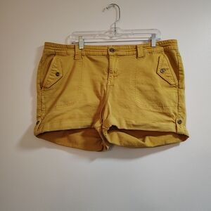 Torrid Mustard Yellow Women's Cargo Shorts